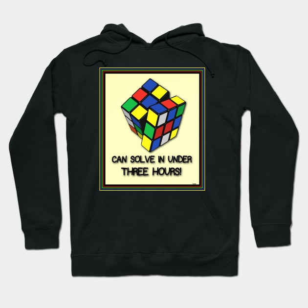 RUBIKS CUBE FOR THE PUZZLED PUZZLER Hoodie by PETER J. KETCHUM ART SHOP